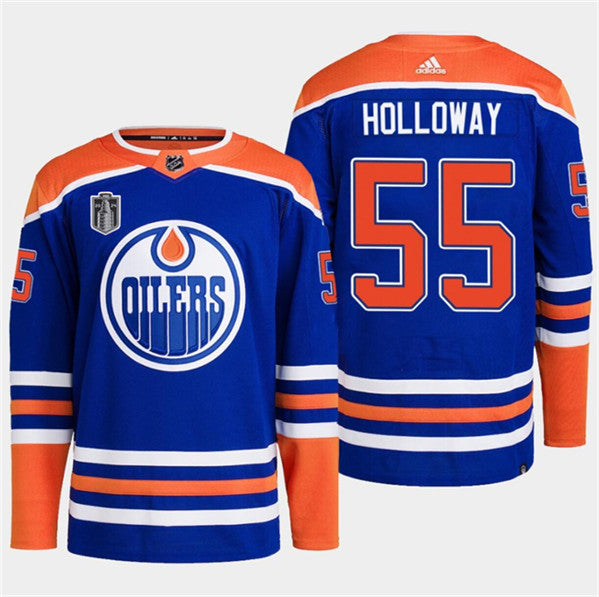 Dylan Holloway Edmonton Oilers royal jersey