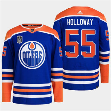 Dylan Holloway Edmonton Oilers royal jersey