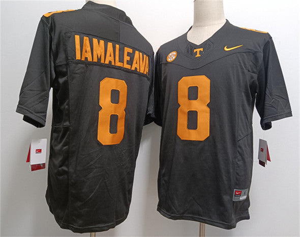 Nico Iamaleava Tennessee Volunteers black jersey