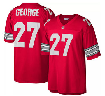 Eddie George Ohio State Buckeyes red jersey