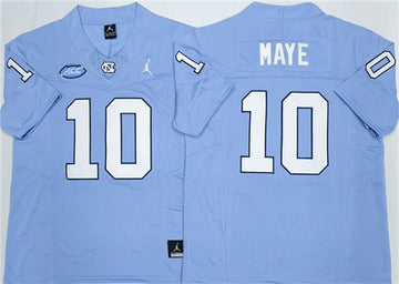 Drake Maye Little North Carolina Tar Heels blue Limited jersey