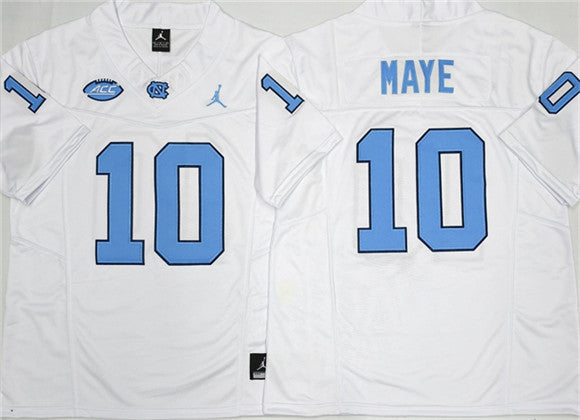 Drake Maye North Carolina Tar Heels white Limited jersey