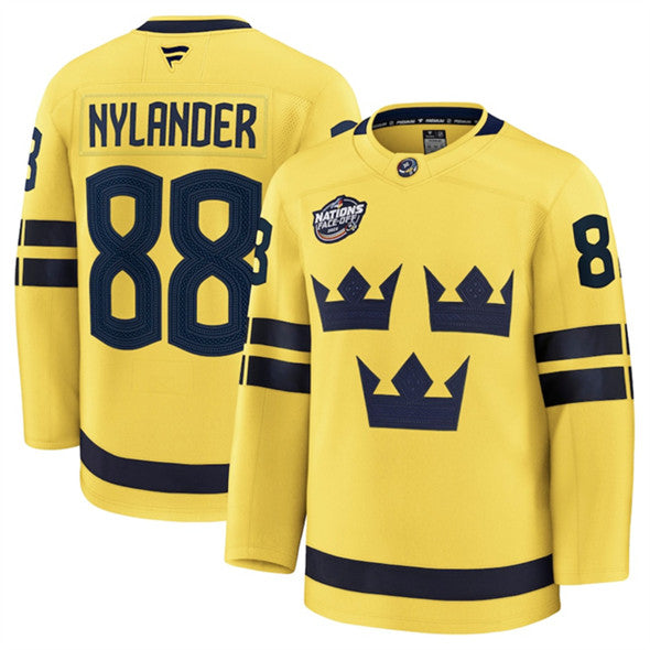 William Nylander Team Sweden yellow jersey