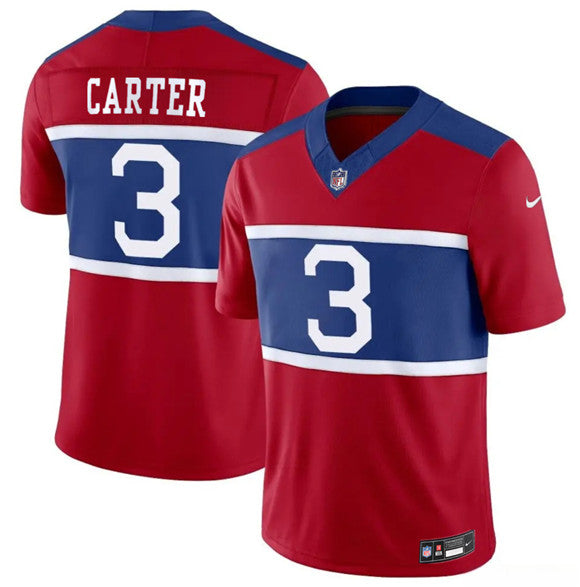 Abdul Carter New York Giants red Vapor jersey