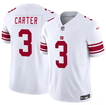 Abdul Carter New York Giants white Vapor jersey