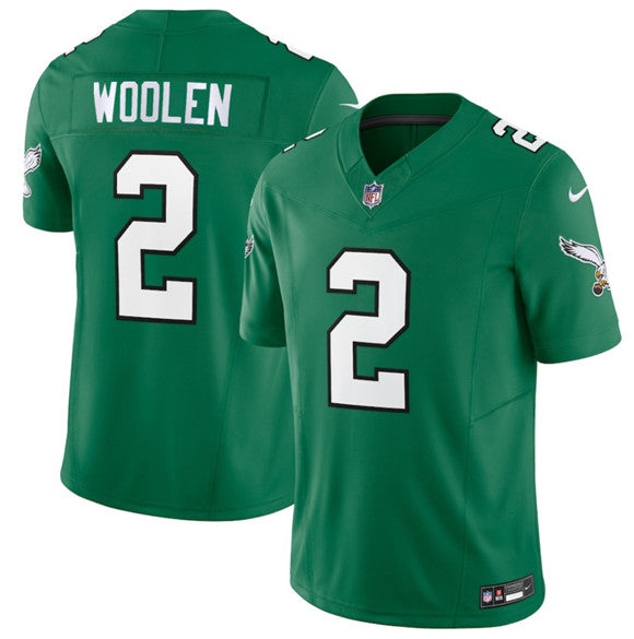 Tariq Woolen Philadelphia Eagles green Vapor jersey