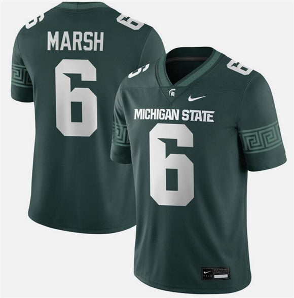 Nick Marsh Michigan State Spartans green Vapor jersey