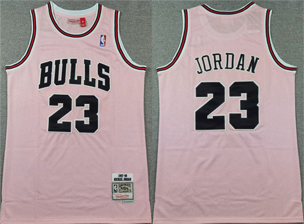Michael Jordan Chicago Bulls pink jersey