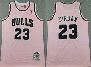 Michael Jordan Chicago Bulls pink jersey