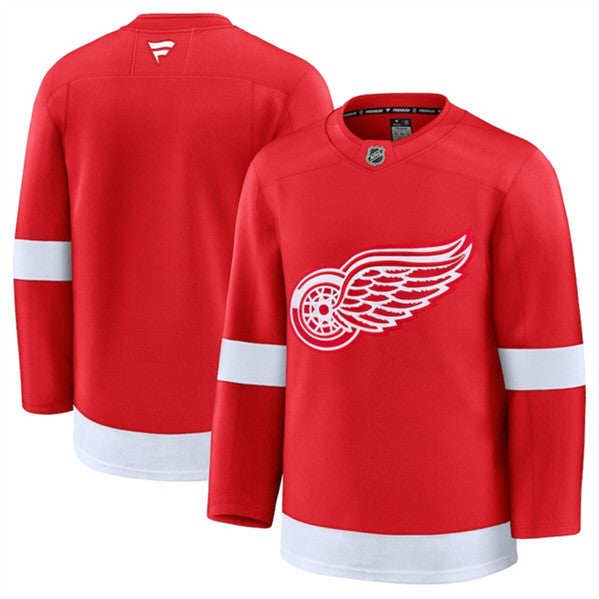 Custom Detroit Red Wings red Home jersey