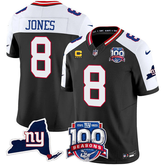 Daniel Jones New York Giants black Vapor jersey