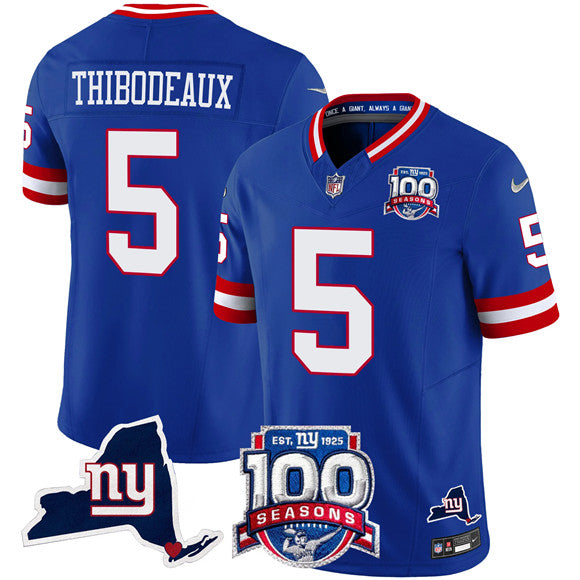 Kayvon Thibodeaux New York Giants royal Vapor jersey