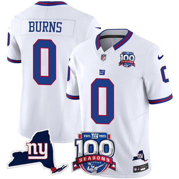 Brian Burns New York Giants white Vapor jersey