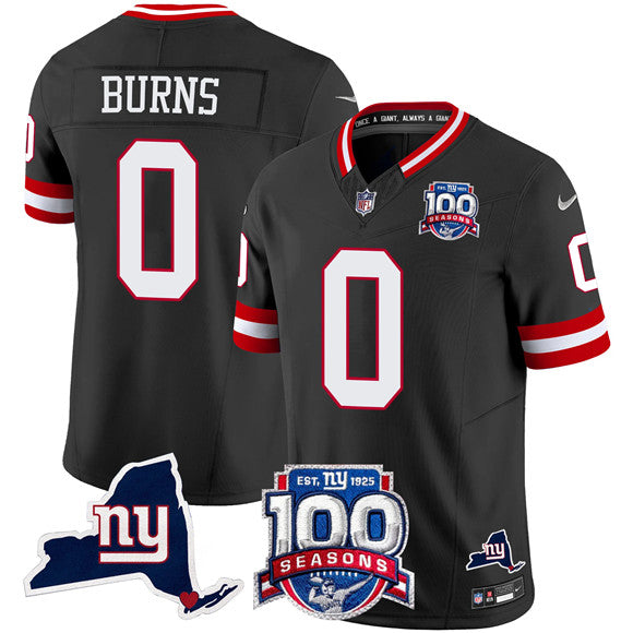 Brian Burns New York Giants black Vapor jersey
