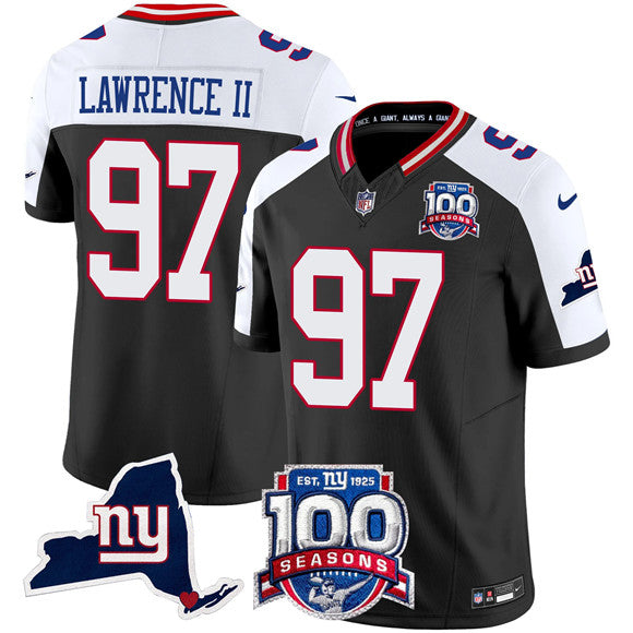 Dexter Lawrence II New York Giants black Vapor jersey