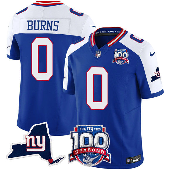 Brian Burns New York Giants royal Vapor jersey