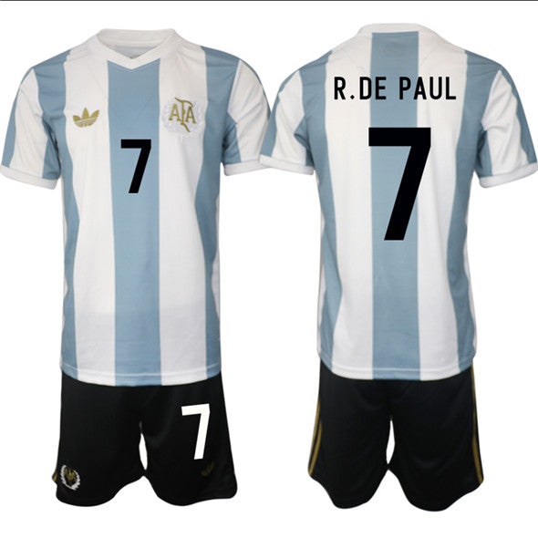 Rodrigo Javier De Paul Argentina National Team Home jersey