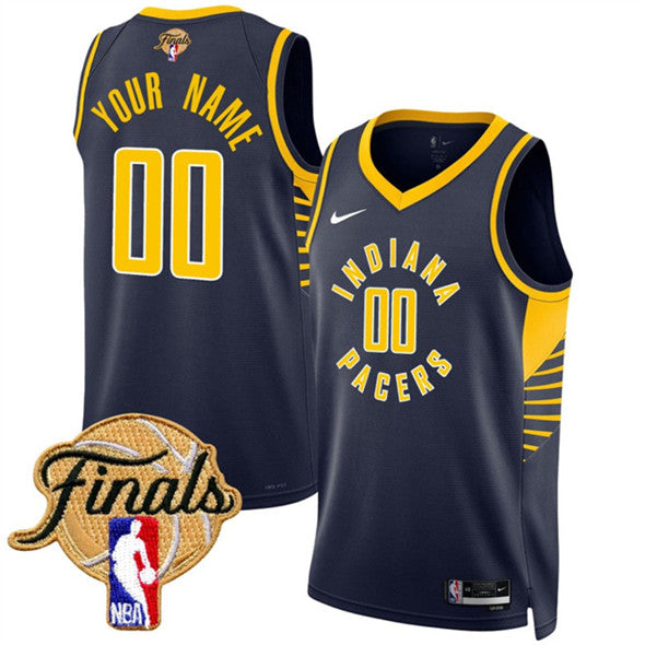 Custom Indiana Pacers navy jersey