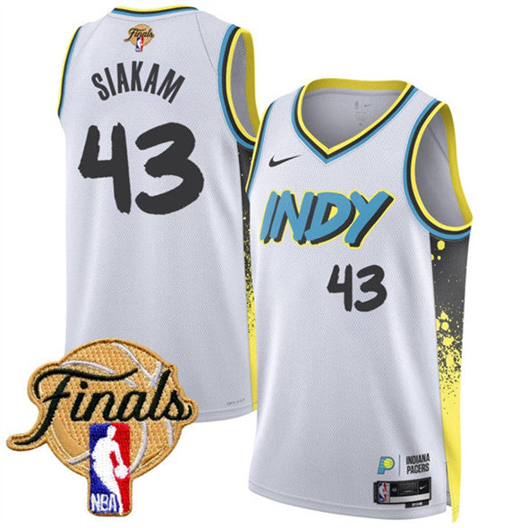 Pascal Siakam Indiana Pacers white City Edition jersey