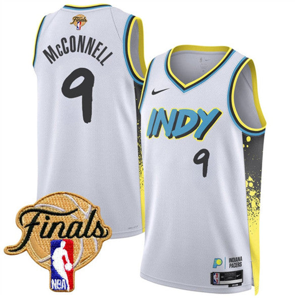 T.J. McConnell Indiana Pacers white City Edition jersey