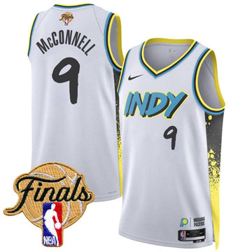 T.J. McConnell Indiana Pacers white City Edition jersey