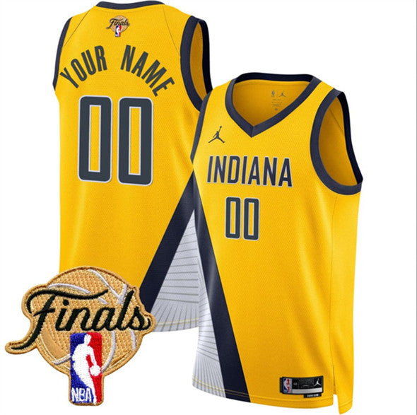 Custom Indiana Pacers yellow jersey