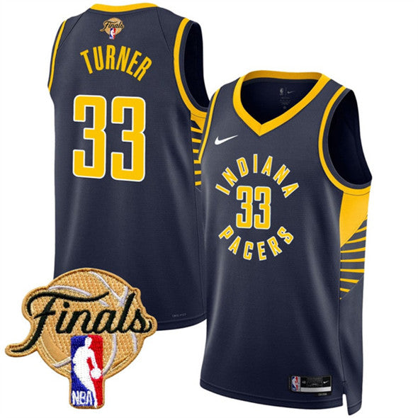 Myles Turner Indiana Pacers navy jersey