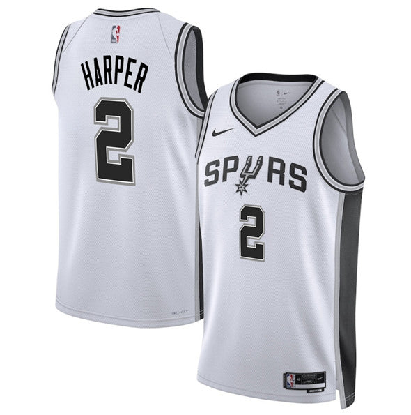 Dylan Harper San Antonio Spurs white jersey