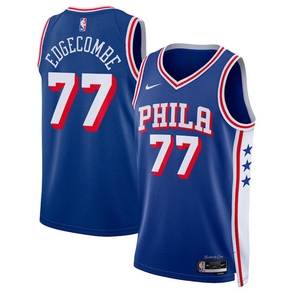 V. J. Edgecombe Philadelphia 76ers royal jersey