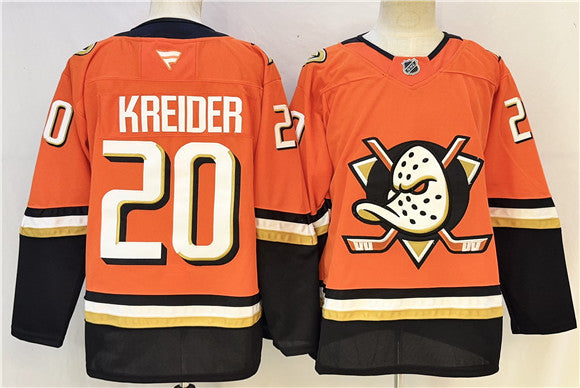 Chris Kreider Anaheim Ducks orange Home jersey