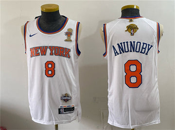 OG Anunoby New York Knicks white jersey