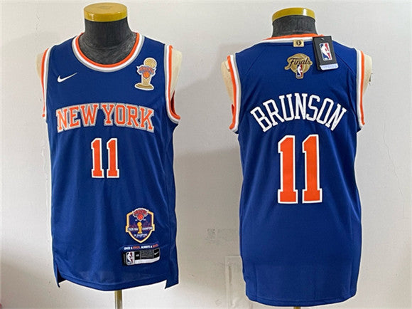 Jalen Brunson New York Knicks blue jersey