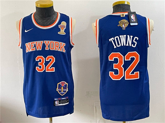 Karl-Anthony Towns New York Knicks blue jersey