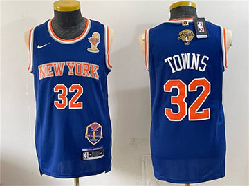 Karl-Anthony Towns New York Knicks blue jersey