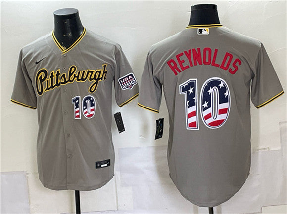 Bryan Reynolds Pittsburgh Pirates grey jersey