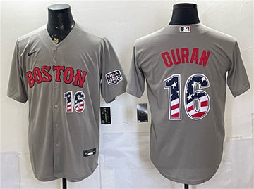 Jarren Duran Boston Red Sox gray Home jersey