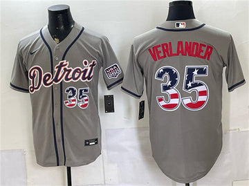 Justin Verlander Detroit Tigers gray jersey