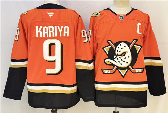 Paul Kariya Anaheim Ducks orange Home jersey