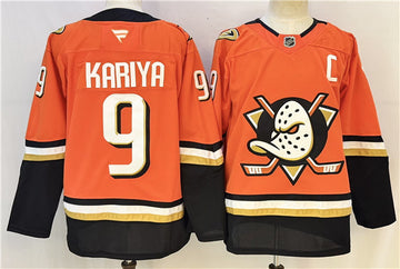 Paul Kariya Anaheim Ducks orange Home jersey