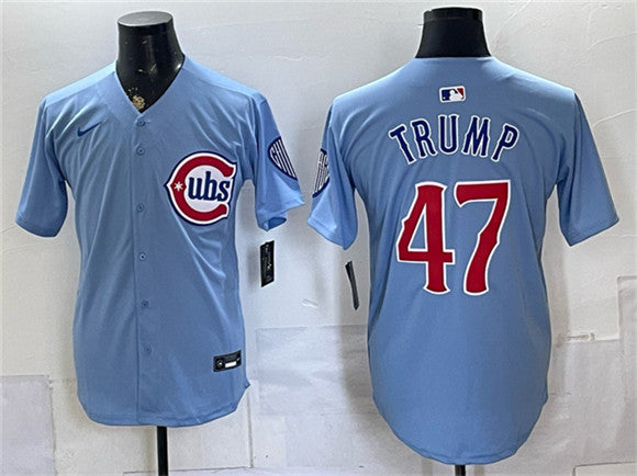 Trump Chicago Cubs blue Limited jersey