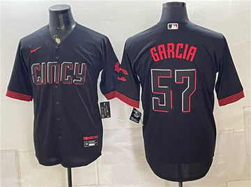 Julian Garcia Cincinnati Reds black City Connect jersey