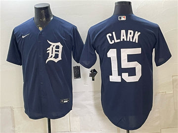 Max Clark Detroit Tigers navy jersey
