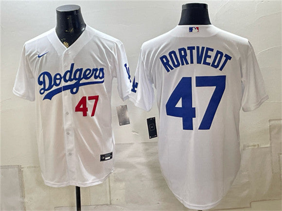 Ben Rortvedt Los Angeles Dodgers white Home jersey