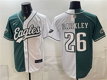Saquon Barkley Philadelphia Eagles green Split jersey