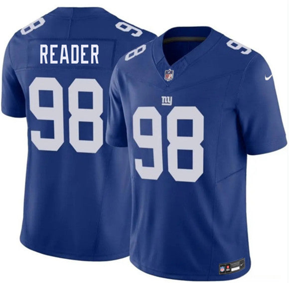 D.J. Reader New York Giants blue Vapor jersey