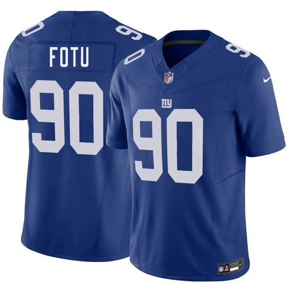 Leki Fotu New York Giants blue Vapor jersey