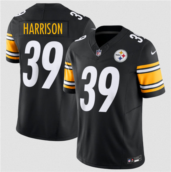 Malik Harrison Pittsburgh Steelers black Vapor jersey