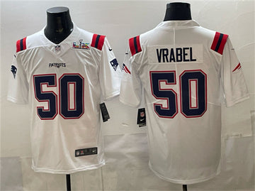 Mike Vrabel New England Patriots white Vapor jersey