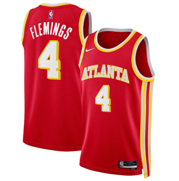 Kingston Flemings Atlanta Hawks red jersey