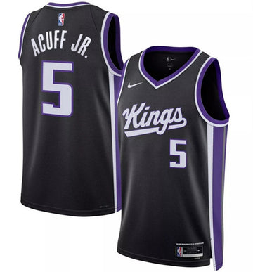 Darius Acuff Jr Sacramento Kings black jersey